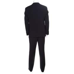 Pre Owned Armani Collezioni Navy Blue Wool Tailored Suit XXL