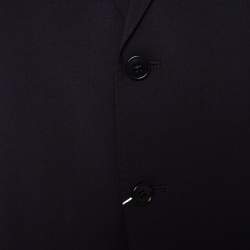 Pre Owned Armani Collezioni Navy Blue Wool Tailored Suit XXL