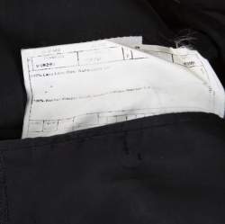 Armani Collezioni Charcoal Grey Herringbone Wool Three Button Blazer XL