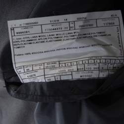 Pre Owned Armani Collezioni Grey Wool Tailored Blazer L