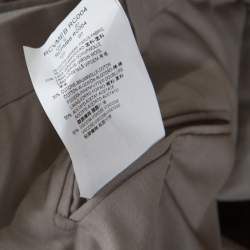 Pre Owned Armani Collezioni Grey Wool Blend Trousers L