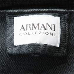 Armani Collezioni Grey Virgin Wool Cardigan XXL