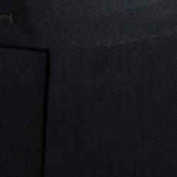 Pre Owned Armani Collezioni Black Wool Blend Tailored Trousers XL
