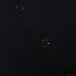 Armani Collezioni Black Wool Tailored Suit L