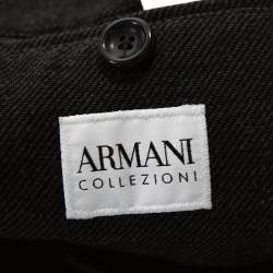 Pre Owned Armani Collezioni Grey Two Buttoned Jacket M