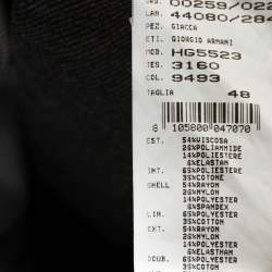 Pre Owned Armani Collezioni Grey Two Buttoned Jacket M