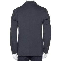Pre Owned Armani Collezioni Grey Two Buttoned Jacket M