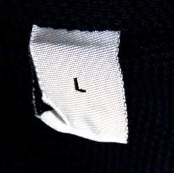 Pre Owned Armani Collezioni Navy Blue Cotton Long Sleeve Collarless Shirt L