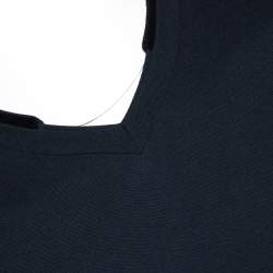 Pre Owned Armani Collezioni Midnight Blue Cotton Pique Long Sleeve T Shirt XL