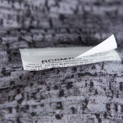 مملوكة مسبقًا Armani Collezioni Grey Texture Print Cotton Button Front Shirt XL