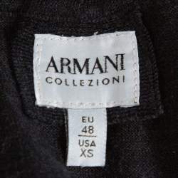 Armani Collezioni Black Wool Turtleneck Sweater XS