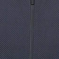 مملوكة مسبقًا Armani Collezioni Dark Grey Chevron Pattern Knit Hoodie XL