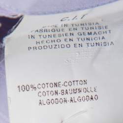 Pre Owned Armani Collezioni Lilac Striped Cotton Button Front Shirt L