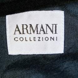 Armani Collezioni Navy Blue Cotton Button Front Shirt M