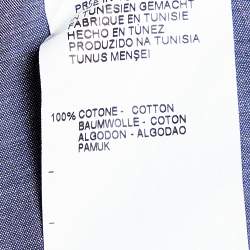 Pre Owned Armani Collezioni Purple Cotton Button Front Shirt M