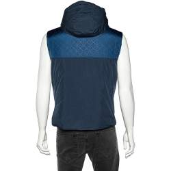 مملوكة مسبقًا فيست أرماني كوليزيوني خامة صناعية أزرق بهودي مقاس كبير - لارج