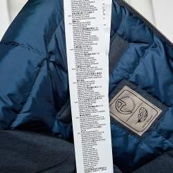 مملوكة مسبقًا فيست أرماني كوليزيوني خامة صناعية أزرق بهودي مقاس كبير - لارج