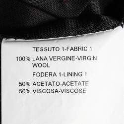 مملوكة مسبقًا Armani Collezioni Dark Grey Wool Tailored Blazer L