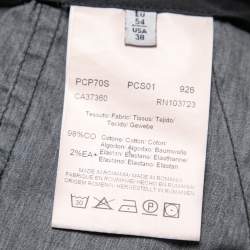 Pre Owned Armani Collezioni Black Cotton Tapered Pants XXL