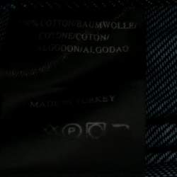 Pre Owned بنطلون جينز أرماني كالزوني قطن كحلي قصة إعتيادية مقاس كبير