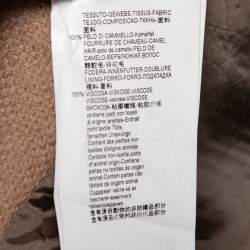 Pre Owned Armani Collezioni Beige Camel Single Breasted Blazer L