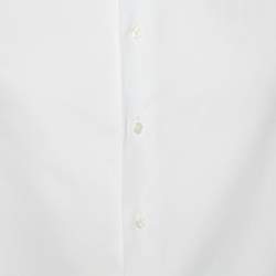 Pre Owned Armani Collezioni White Cotton Modern Fit Shirt M