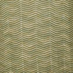 Pre Owned Armani Collezioni Green  Patterned Cotton Knit V-Neck Sweater 3XL