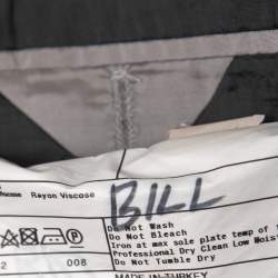 Pre Owned Armani Collezioni Charcoal Grey Wool Single-Breasted Blazer XL