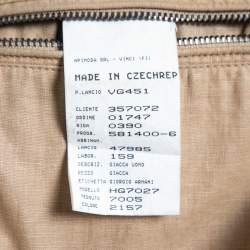 Pre Owned Armani Collezioni Beige Linen Zip Front Coat XXL