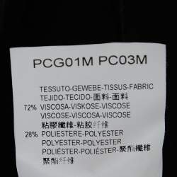 Pre Owned Armani Collezioni Black Knit Double Breasted Shirt XL