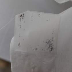 Pre Owned Armani Collezioni White Cotton Button Front Full Sleeve Shirt M