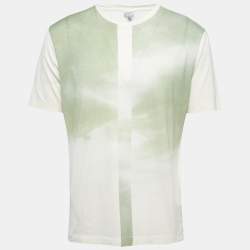 Pre Owned Armani Collezioni Cream Cotton Crew Neck Half Sleeve T-Shirt XL