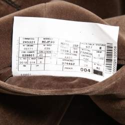 Pre Owned Armani Collezioni Brown Velvet Single Breasted Vest M