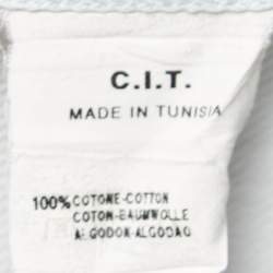 Pre Owned Armani Collezioni Light Grey Cotton Button Down Shirt L