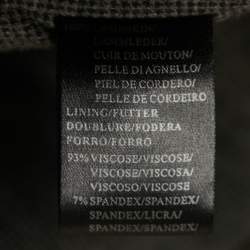 Pre Owned Armani Collezioni Brown Lambskin Leather Zip-Up Jacket S