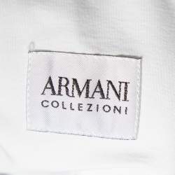 Pre Owned Armani Collezioni White Cotton Long Sleeve Shirt M