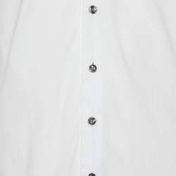 Pre Owned Armani Collezioni White Cotton Long Sleeve Shirt M