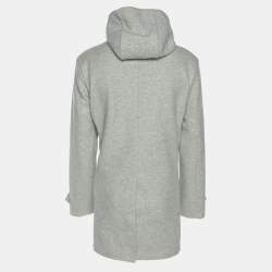 Atpco Grey Wool Blend Hooded Jacket L