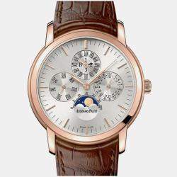 Audemars Piguet Jules 26390OR.OO.D088CR.01 Automatic Silver 18k Rose Gold Men's Wristwatch 41 mm