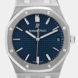 Audemars Piguet Blue Stainless Steel Royal Oak 15500ST Men's Wristwatch 41 mm