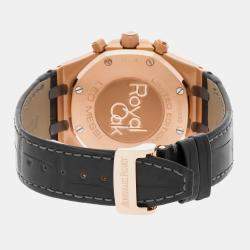 Audemars Piguet Grey 18k Rose Gold Royal Oak Automatic Men's Wristwatch 41 mm