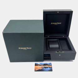 Audemars Piguet Grey 18k Rose Gold Royal Oak Automatic Men's Wristwatch 41 mm