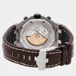 Audemars Piguet Ivory Stainless Steel Royal Oak Offshore 26470ST.OO.A801CR.01 Automatic Men's Wristwatch 42 mm