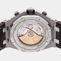 Audemars Piguet Ivory Stainless Steel Royal Oak Offshore 26470ST.OO.A801CR.01 Automatic Men's Wristwatch 42 mm