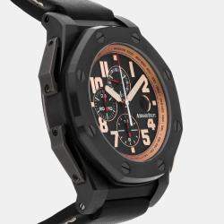Audemars Piguet Black Titanium Royal Oak Offshore 26378IO.OO.A001KE.01 Automatic Men's Wristwatch 48 mm