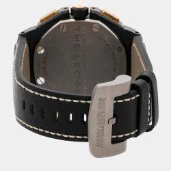 Audemars Piguet Black Titanium Royal Oak Offshore 26378IO.OO.A001KE.01 Automatic Men's Wristwatch 48 mm