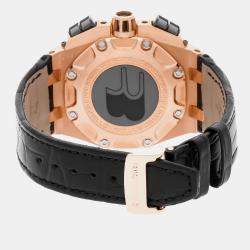 Audemars Piguet White 18k Rose Gold Royal Oak Offshore 26078RO.OO.D002CR.01 Automatic Men's Wristwatch 44 mm