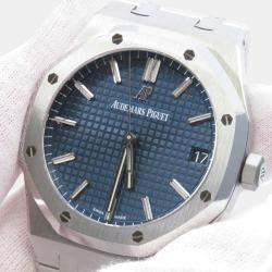 Audemars Piguet Blue Stainless Steel Royal Oak 15500ST.OO.1220ST.01 Automatic Men's Wristwatch 41 mm