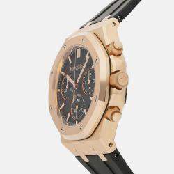 Audemars Piguet Black 18k Rose Gold Royal Oak 26240OR.OO.D002CR.01 Automatic Men's Wristwatch 41 mm