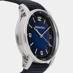 Audemars Piguet Blue 18k White Gold Code 11.59 15210BC.OO.A002KB.01 Automatic Men's Wristwatch 41 mm
